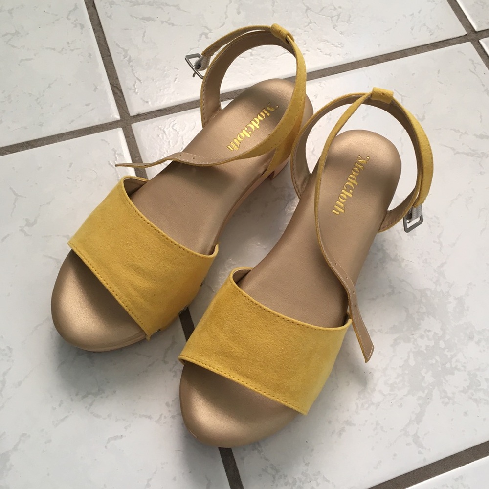 Yellow clogs from ModCloth